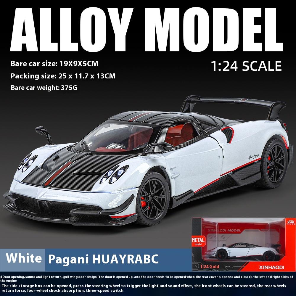 1:24 Scale Pagani Huayra Alloy Car Model with Retro Pull-Back Action, Perfect Kids Gift for Racing Fans & Display Collectibles