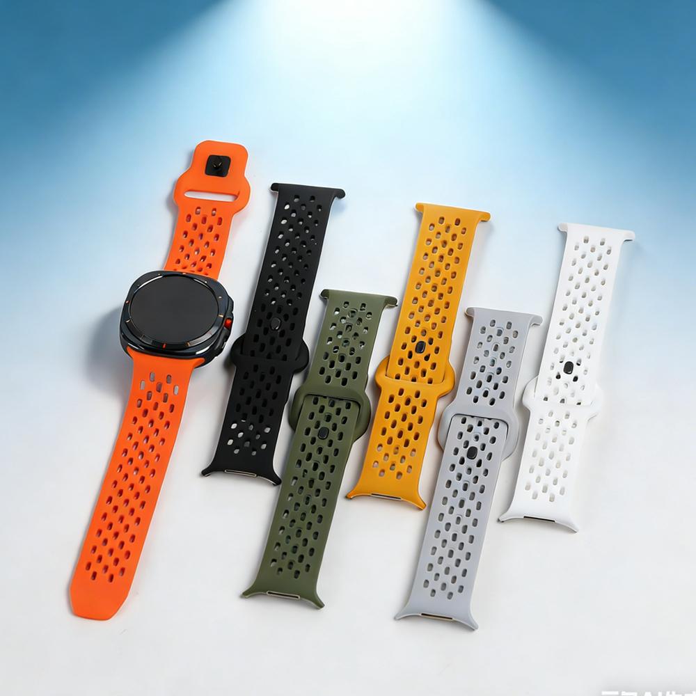 Sport Silicone Straps For Samsung Galaxy Watch Ultra 47mm Accessories breathable correa Bracelet Galaxy Watch ultra 2025 band