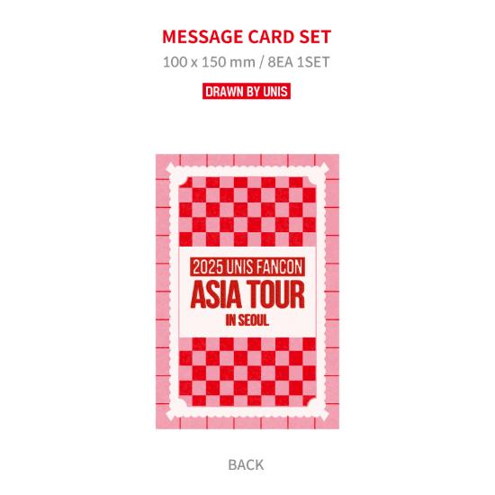 2025 UNIS Fancon Asia Tour in Seoul Message Card Set