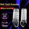 Big Ha Er Ha Transparent Wolf Tooth Sleeve - Pleasure Enhancing Adult Toy