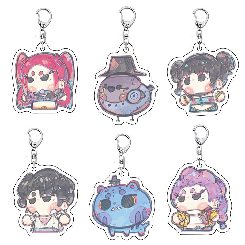 1 Set Kpop Demon Hunter Schlüsselanhänger Saja Boys Schlüsselanhänger Kpop Schlüsselring für Taschen Accessoires Partygeschenke Huntrix Schlüsselanhänger Fangeschenke