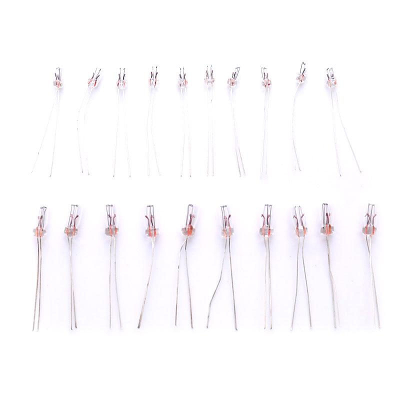 10Pcs Miniature Automobile Instrument Lamp 12V T3T4 Lamp Light Bulb Incandescent