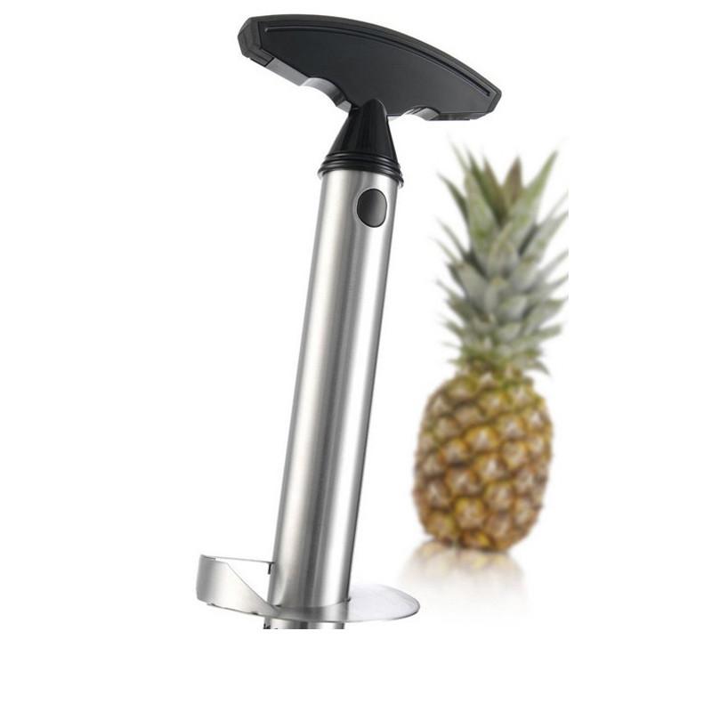 Steel Pineapple Corer And Slicer With Easy-to-use Peeler For Fruit Lovers**