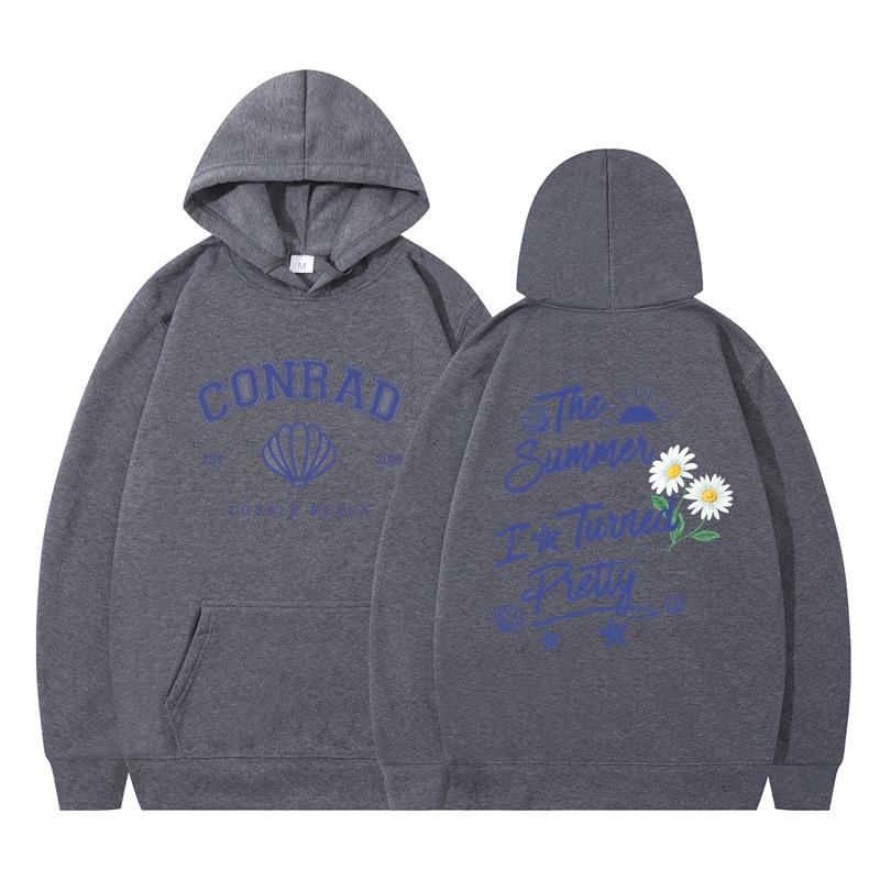 The Summer I Turned Pretty Printed Loose Hooded Sweater Hoodie
