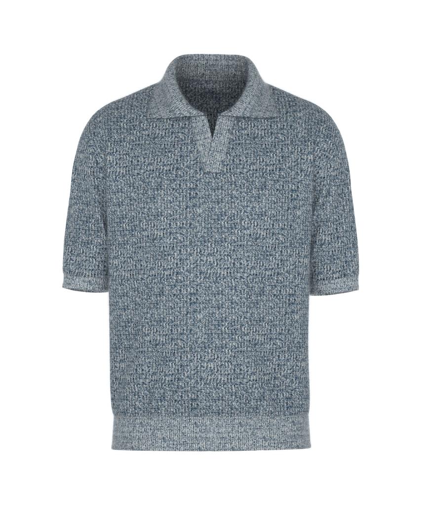 DREAMWORLD Bookle Half Collar Knit (Navy)