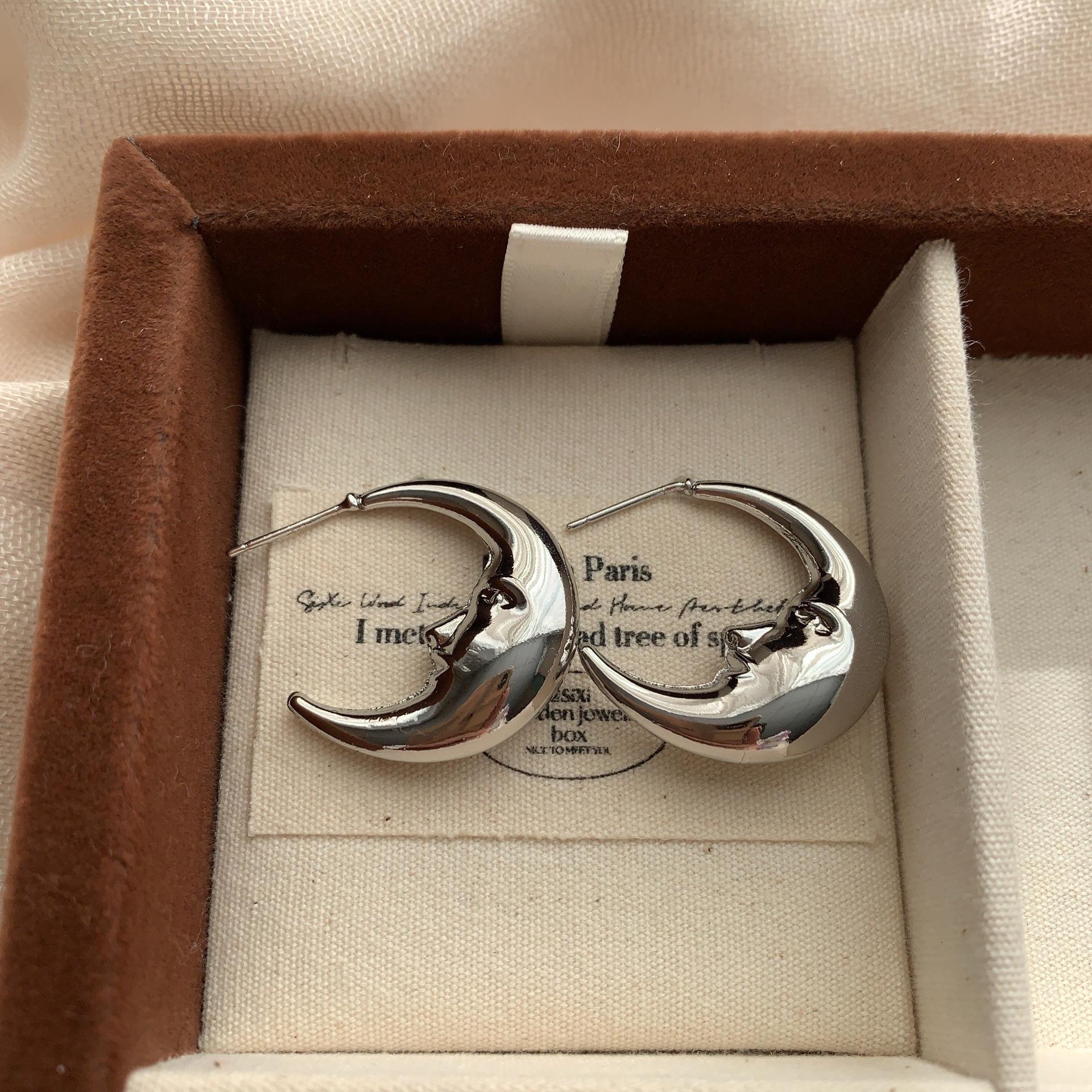 Классические Простые Серьги-полумесяцы Романтические Серьги Легкая Роскошь Нежные Мечтательные Модные Изысканные Премиальные Повседневные Личностные Серьги