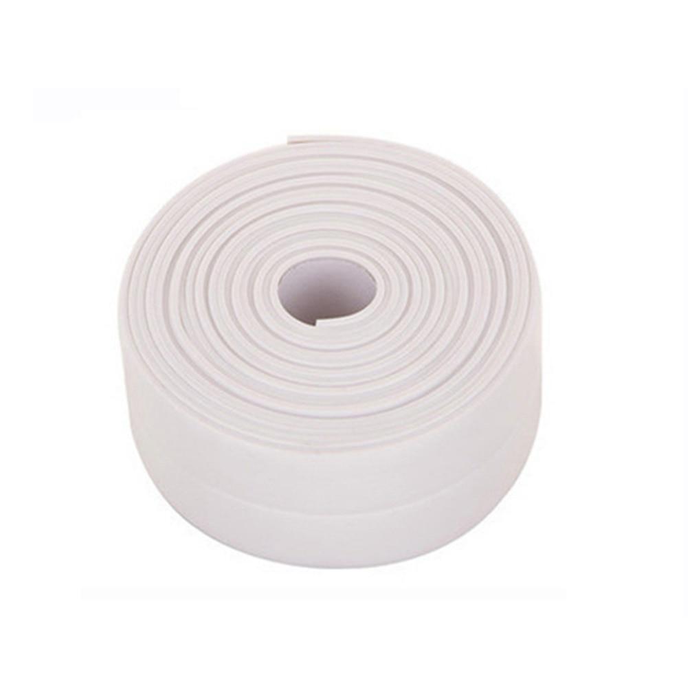 2.2cmX3.2m Kitchen Caulk Tape Sealant Strip Self Adhesive Waterproof/Mildewproof/Cockroach Prevention Tape for Sink Stove