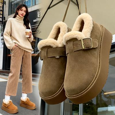 Bottes de neige Birken pour femmes hiver nouveau velours épaissi chaud pour femmes chaussures en coton Birken