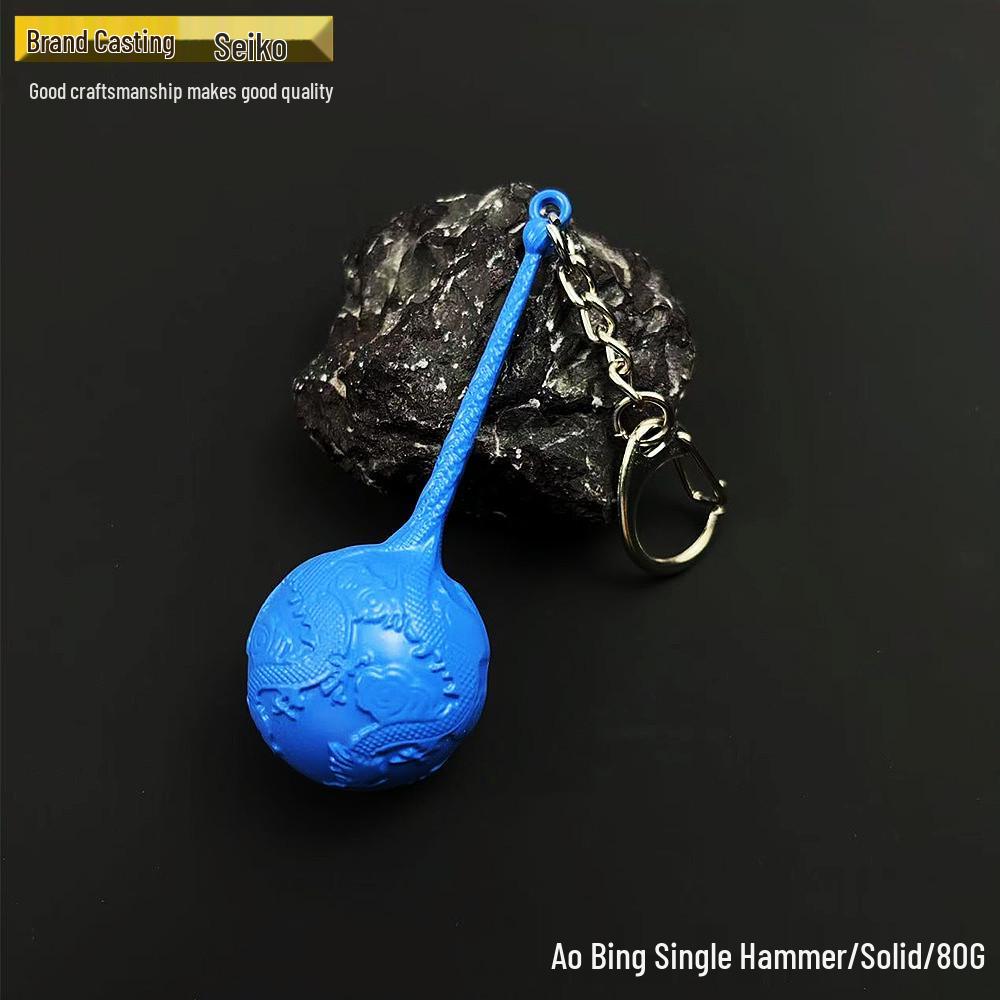 Anime Alloy Weapon Figurine Gift Set: Fire-Tipped Spear & Ao Bing Hammer