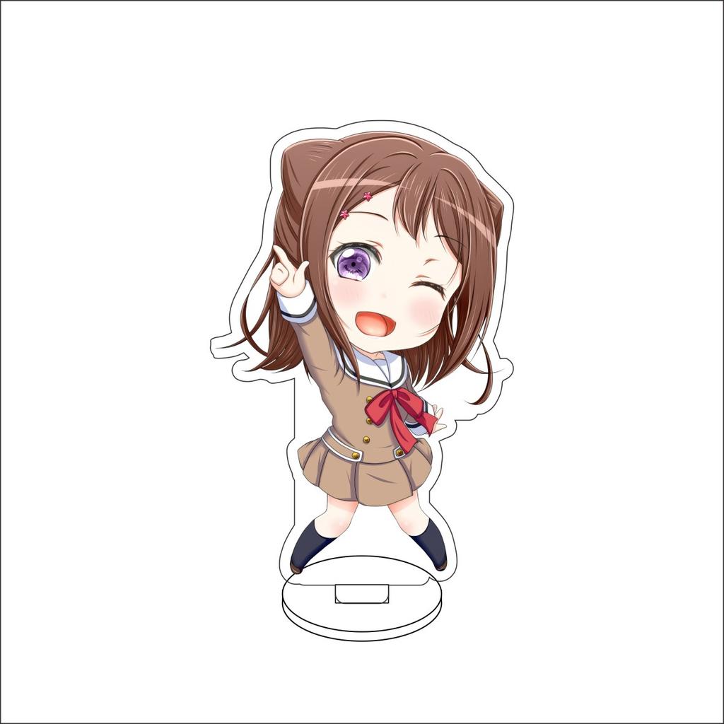 10CM Anime BanG Dream! Figure Stand Model Tsukushi Futaba/Nanami Hiromachi/Mashiro Kurata Cute Desk Decor Standing Sign Gifts