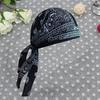 Adulto masculino paisley impressão motocicleta envoltório motociclista chapéu bandana lenço crânio boné