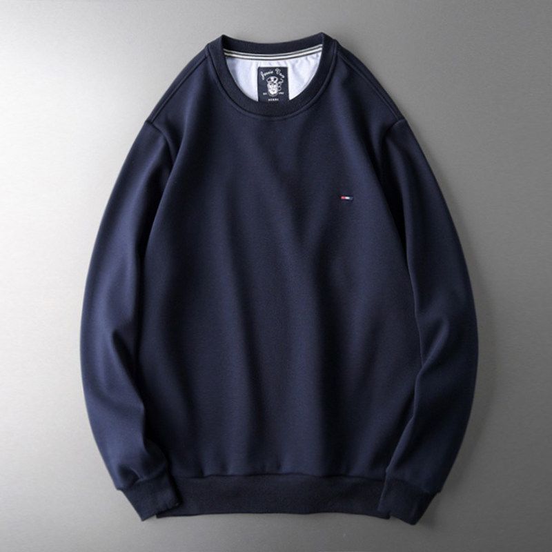 Winter Thickened American-Style Men s Sweater with Heavy Silver Fox Fleece Royal Blue XL