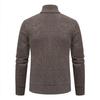 Winter Herren Strickjacke Pullover Jacke Stehkragen Gestrickt Dick Gestrickter Pullover