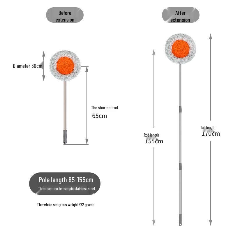 Golden Rabbit Sunflower Chenille Mop for Car, Wall, or Ceiling Cleaning