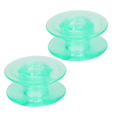2 Stück Spule Transparent Kunststoff Nähgarn Spule Ersatz Nähmaschinenzubehör