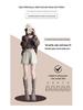 Women's High-Waist Khaki PU Leather Shorts, Autumn/Winter 2024, European Style, Casual A-Line Boot Pants by Melaard