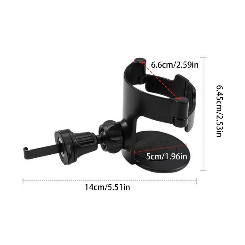 Universal Car Cup Holder Car Air Vent Clip Mount 17mm Ball Head Base Spiral Hook Fixed Cup Holder Interior Bracket
