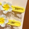1 Pair Women Hair Clips Flower Shape Hair Barrettes Strong Grip Decorative Hair Pins Beach Vacation Daily Party Hair Accessories