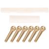 String Stud Kit Ox Bone Guitar Nut and Saddle Strings Tension Adjustment Tool Accessories(Copper String Stud Ox Bone