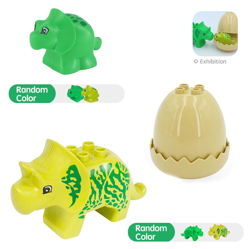 Big Building Blocks Marine Farm Animal Cat Dog Accessories Lion Shark Compatible With Duploed City Education Children Gift Toys