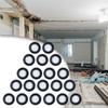 Practical Useful Rubber Washer Hose Gasket 20pcs 40 Mesh Black For 1/ 2in Tap Head Replacement Seal Shower Head