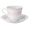 Noritake Coffee Cup & Saucer (Color-Changing Pair Set) 215cc Daisy Bell Microwave-Safe, Pink and Blue Fine Porcelain, P9588A/1705-01