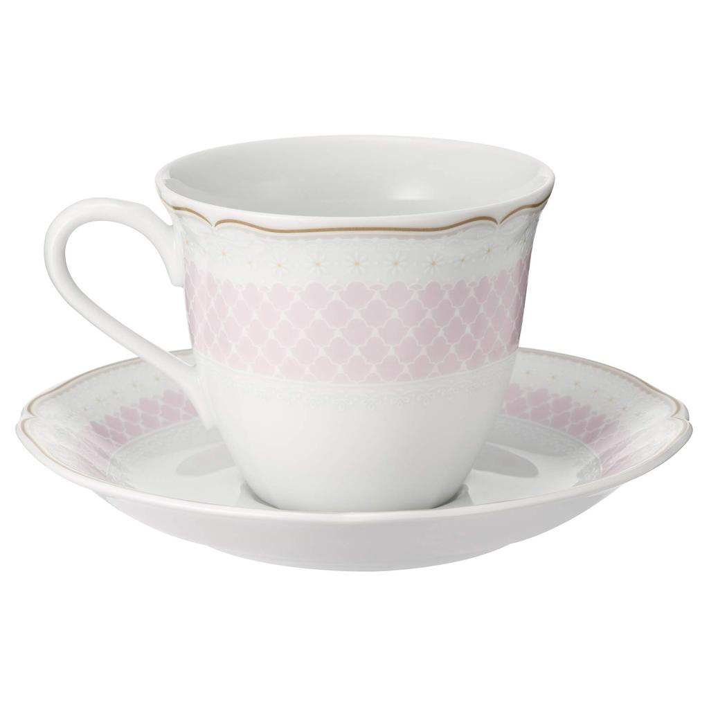 Noritake Coffee Cup & Saucer (Color-Changing Pair Set) 215cc Daisy Bell Microwave-Safe, Pink and Blue Fine Porcelain, P9588A/1705-01