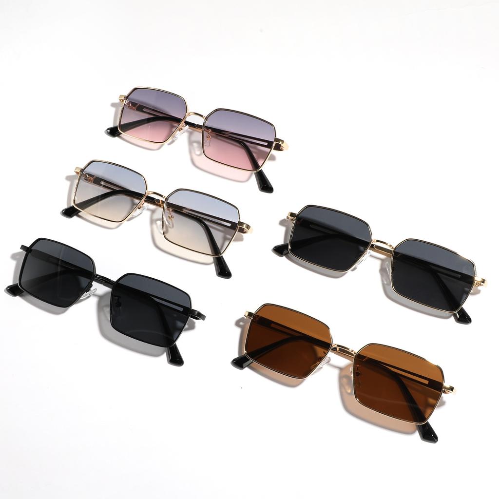 Glasses Men'S Sunglasses Large Square Metal Sunglasses Women'S