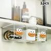 Transparente Badezimmer-Wattestäbchen-Make-up-Aufbewahrungsbox Ausziehbare Schublade unter dem Spiegel Schrankorganizer
