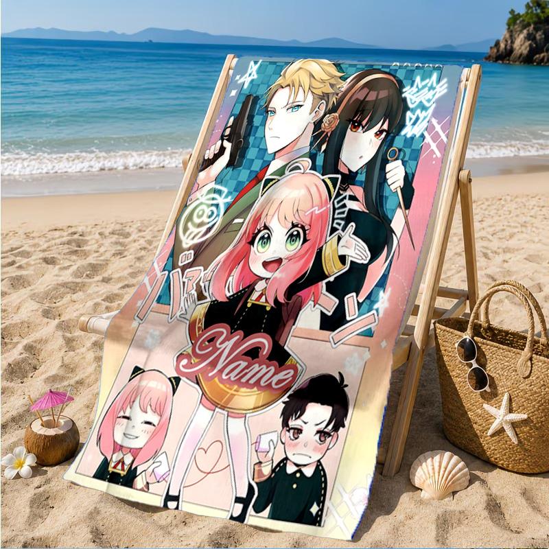 Custom Name SPY Adventure Beach Towel Microfiber Beach Towel, Lightweight and Quick-Dry, for Summer Travel, Swimming Pool Gift