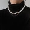 Exquisite design multi-layer natural freshwater baroque special-shaped pearl necklace sweater chain long female 2021 new