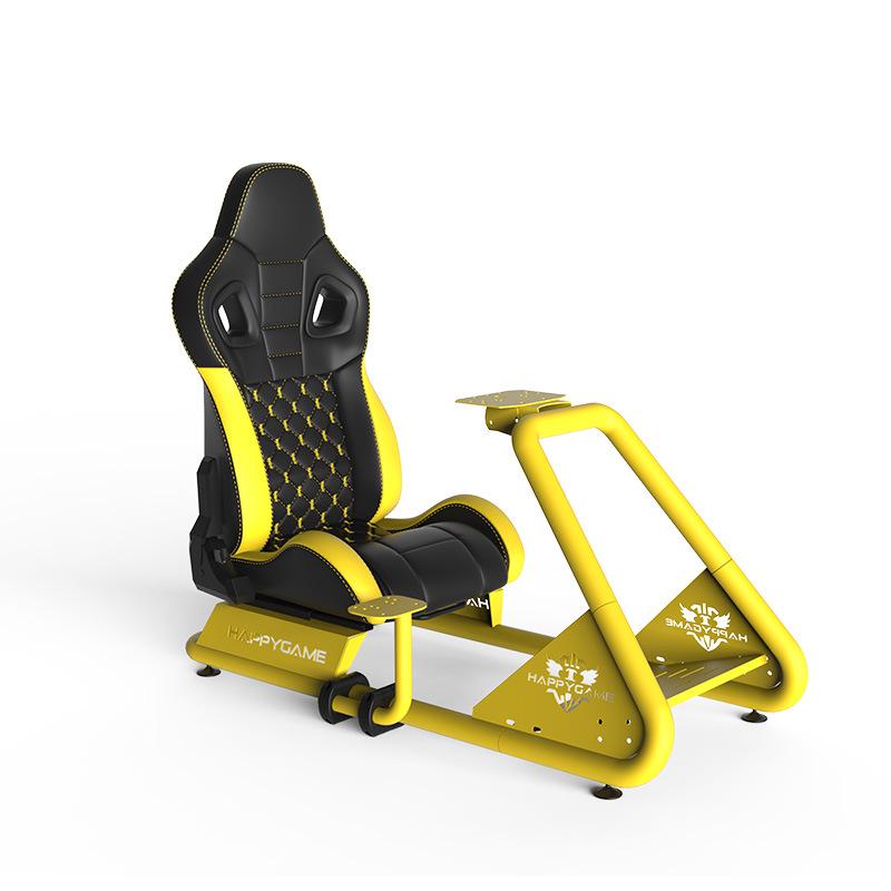 Zhongyao Racing Simulator Seat with Steering Wheel, Display, and Pedal Mounts