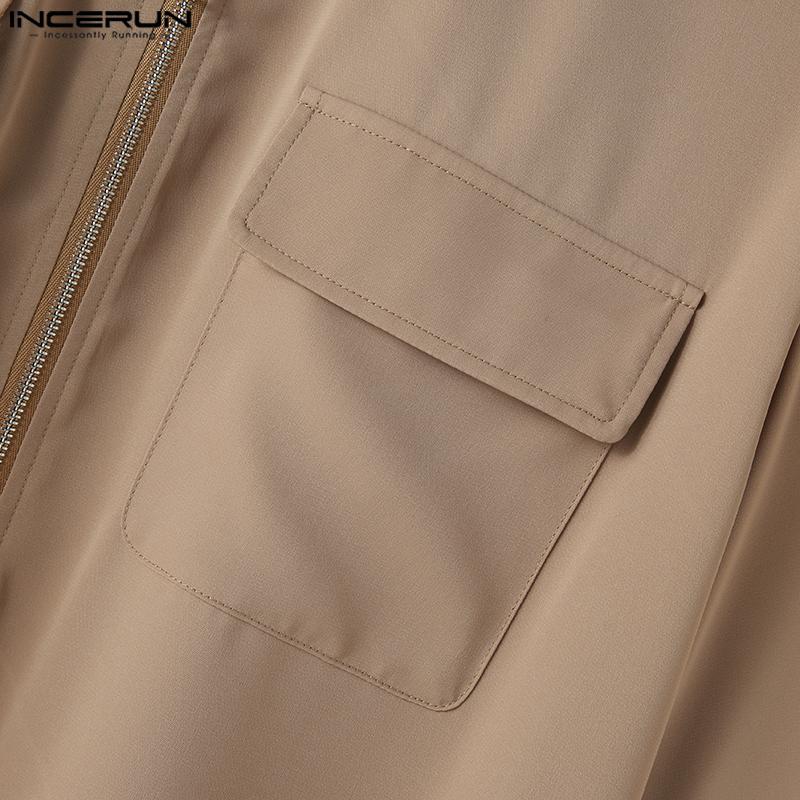 INCERUN Letní ležérní pánská košile s krátkým rukávem