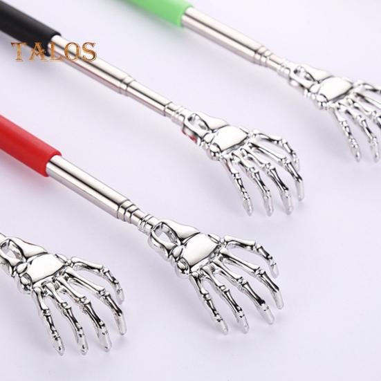 5Pcs Extendable Back Scratcher Heavy Duty Stainless Steel Portable Hard-to-Reach Areas Telescopic Back Scratcher Massager Tools
