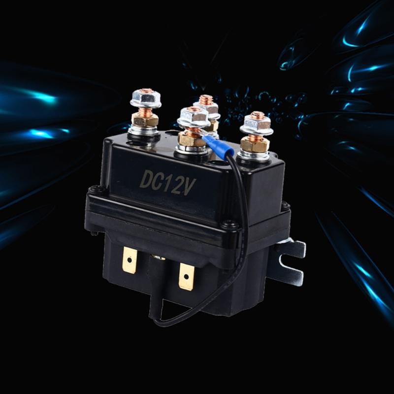 Universals 12V 250A Winch Remote Contactor Winch Relays Kits Practical Winch Control Solenoid Relays Control Box