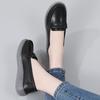 Women Black Moccasins Driving Shoes Flats Casual Nurse Shoes Loafers Simple Soft White Office Shoes Large Size