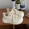 Retro Big Head Spring and Autumn New Thick-soled Heightening Leisure Sports Ugly Cute Bread Shoes