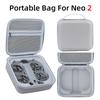 1pc Portable PU Leather Carrying Case For DJI NEO2 Outdoor Portable Crossbody Hard Shell Bag Accessory Box