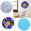 Holographic Earth Clock Silicone Mold DIY Round Clock Pendant Mold Epoxy Resin Mold for Making Crafts Decoration