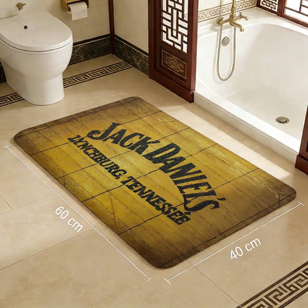 Tappeto da corridoio lavabile antiscivolo con motivo Jack-Daniels Whisky Tappeto per area divani e poltrone del soggiorno Tappetino per ingresso cucina Tappeto da area