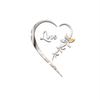 Love Heart Acrylic Mirror Wall Sticker: 3D Self-Adhesive Decoration for Bedroom and Living Room