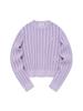 COVERNAT WOMAN Crochet Knit Lavender