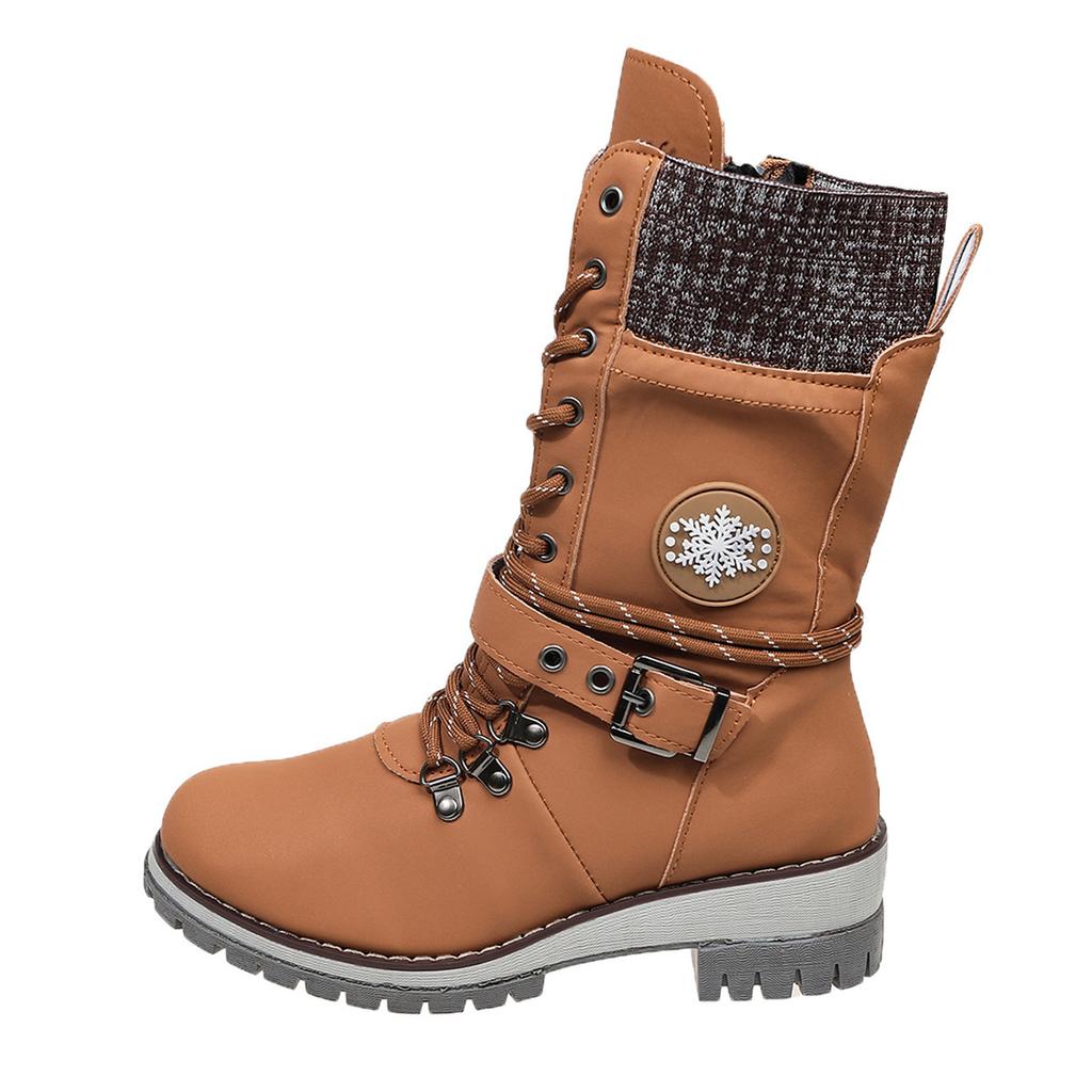 Anti-slip Shoes - New Casual Mid-calf Women's Boots with Round Toes