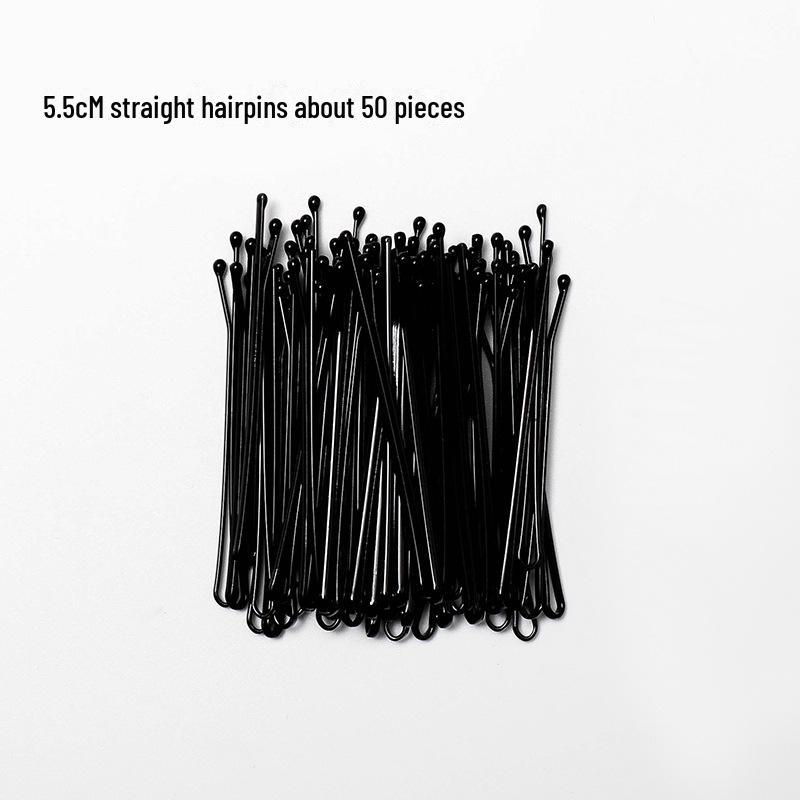 U-Shaped Black Hairpin for Fixing Bangs & Small Clips
