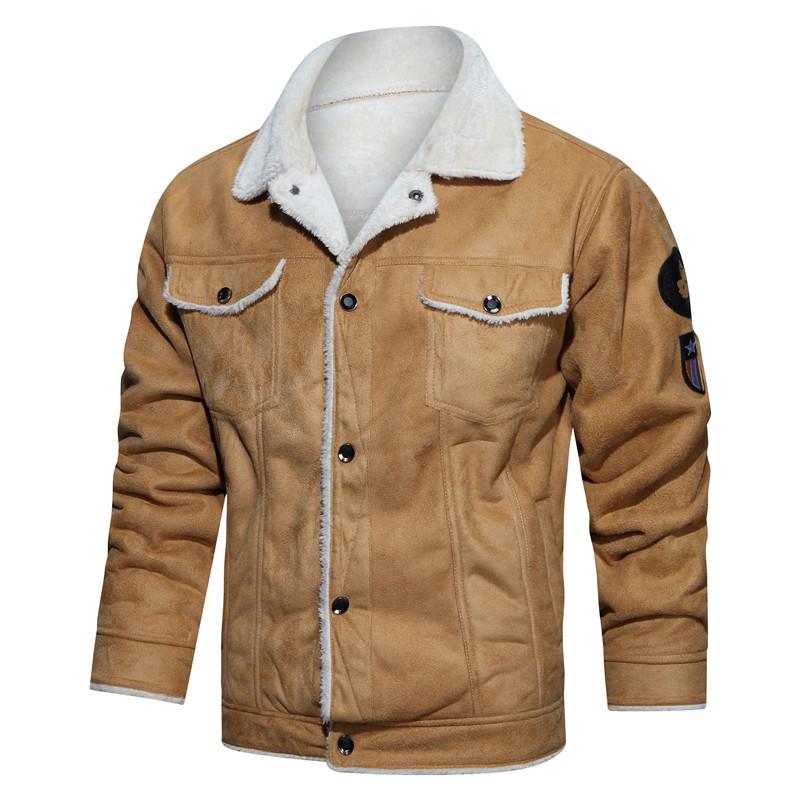 WWII US Army Aviation Leather Jacket – Men's Military Flight Jacket with Fur Trim