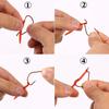50/100PCS Soft Lure Bass Bream Bloodworm Fishing Earthworm Worm Rubber Red Worms Baits Fishy Smell Realistic Tackle