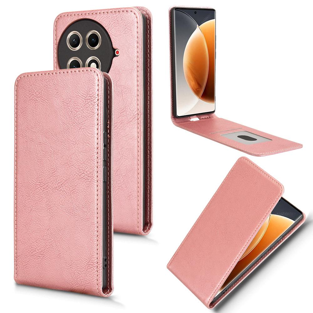 

Шкіряні відкидні чохли для Tecno Camon 30S / Camon 30S Pro Up and Down Flip Cover Міцна захисна кришка зі шкіри PU for Tecno Camon 30S Pro рожевий