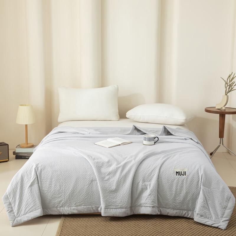 

Muji Soft-Touch Washed Plaid All-Season Quilt