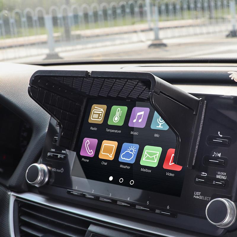 Car Display Accessories 7-12 Inch Navigation Central Control Screen Hood & Universal Light Baffle for Reverse Camera & Sun Visor
