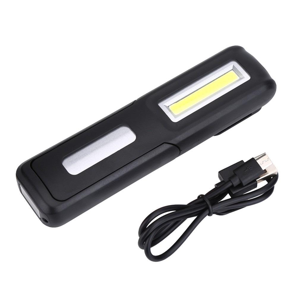Two Lighting Modes COB Working Lamp Rechargeable Magnet Hook Portable Work Light Waterproof Magnetic Flashlight